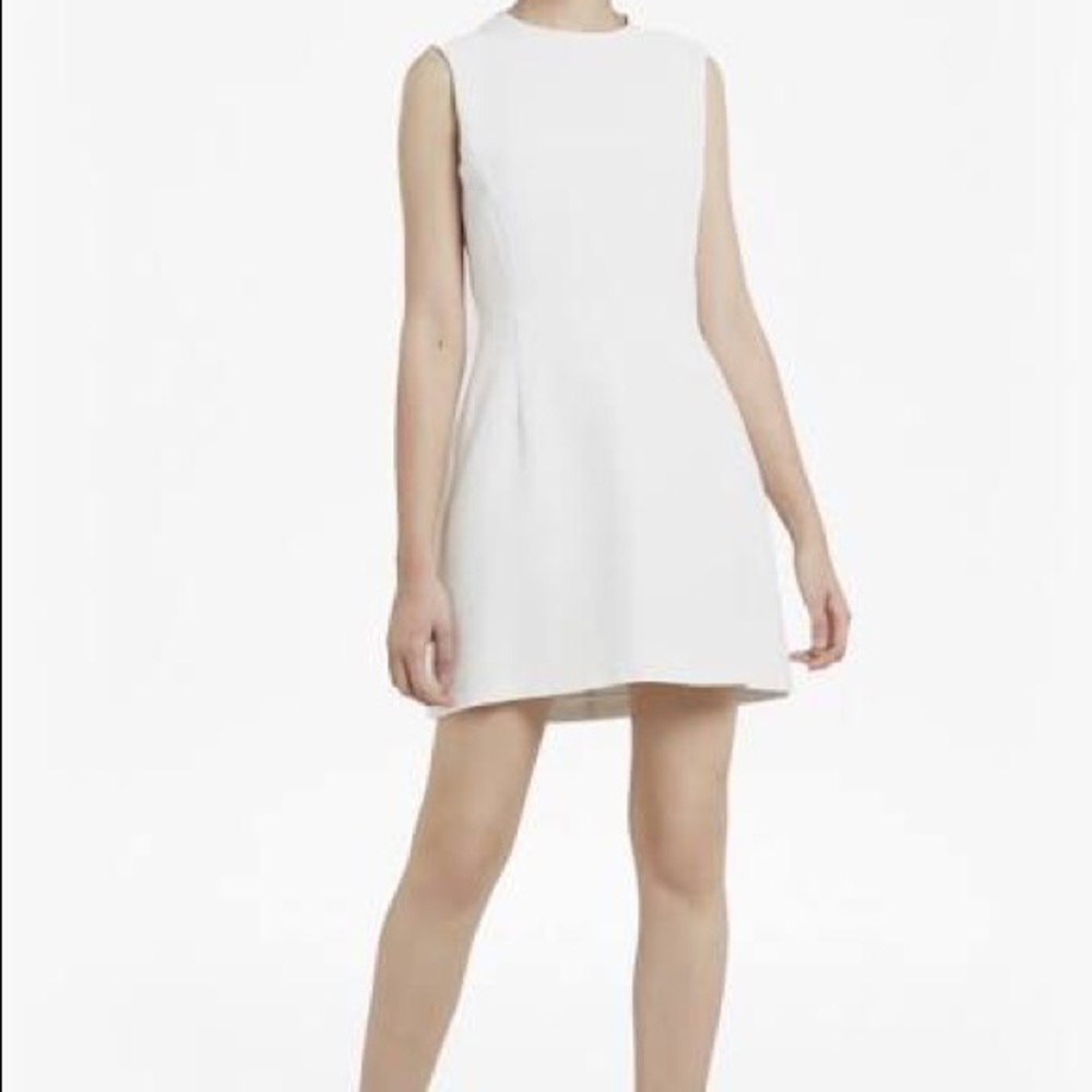 French Connection Sundae Solid Mini Dress - White